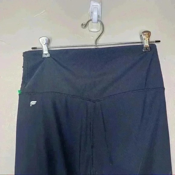 Fabletics Black High Rise Mesh Tights Leggings - Picture 3 of 7